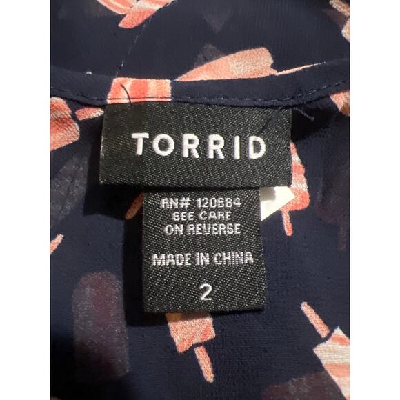 Torrid women’s sheer popsicle tank top front buttons - Picture 7 of 8